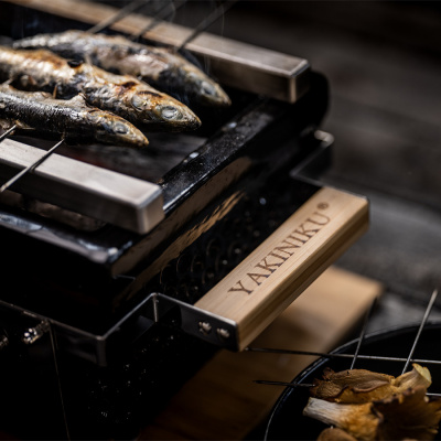 Керамический прямоугольный настольный гриль Yakiniku Shichirin Керамический прямоугольный настольный гриль Yakiniku Shichirin