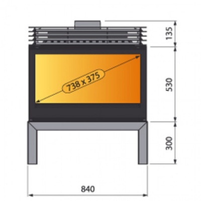 Отопительная печь Liseo Castiron LCI 9 GDF BG Stove, двусторонняя, черное стекло Отопительная печь Liseo Castiron LCI 9 GDF BG Stove, двусторонняя, черное стекло