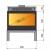 Отопительная печь Liseo Castiron LCI 9 GFLR Stove, два боковых стекла Отопительная печь Liseo Castiron LCI 9 GFLR Stove, два боковых стекла