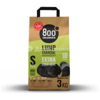Уголь кусковой 800 DEGREES LUMP CHARCOAL, 3 КГ