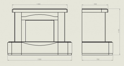 Каминная облицовка Madeira Primula