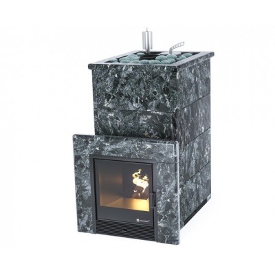 Печь для бани ИзиСтим Геленджик в кожухе из пироксенита с открытым верхом сталь AISI 321 Печь для бани ИзиСтим Геленджик в кожухе из пироксенита с открытым верхом сталь AISI 321