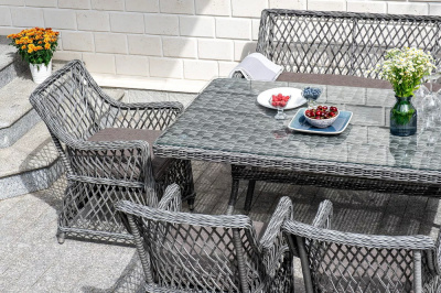 Обеденная группа 4SIS Катания на 6 персон Цвет: графит