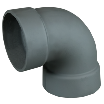 Отвод Гефест 90гр чугун ф130