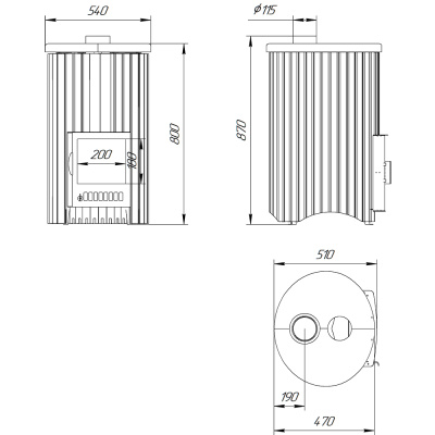 Дровяная печь Ферингер Уют-18 ПФ в облицовке Россо Леванте+"Окаменевшее дерево", до 18 м³ Дровяная печь Ферингер Уют-18 ПФ в облицовке Россо Леванте+"Окаменевшее дерево", до 18 м³