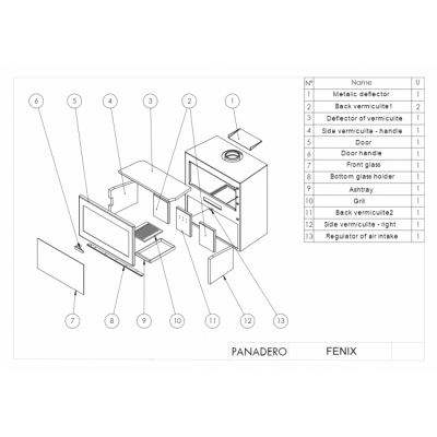 Печь-камин Panadero Fenix Печь-камин Panadero Fenix