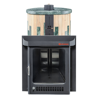 Дровяная печь Ферингер Макси ПФ в облицовке Змеевик+"Окаменевшее дерево", до 38 м³ Дровяная печь Ферингер Макси ПФ в облицовке Змеевик+"Окаменевшее дерево", до 38 м³