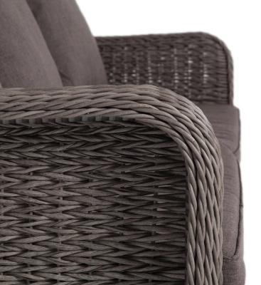 Диван 4SIS Гляссе трехместный (гиацинт) Цвет: графит