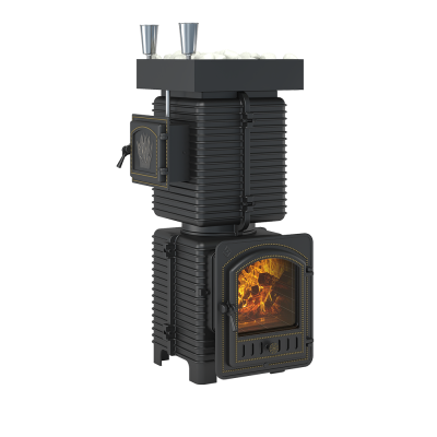 Печь для бани Эверест "Легкий пар Профи" под обкладку Б/В (по-серому) диаметр дымохода: 120 мм Печь для бани Эверест "Легкий пар Профи" под обкладку Б/В (по-серому) диаметр дымохода: 120 мм