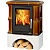 Печь-камин ABX BAVARIA K, с теплообменником (каштан)