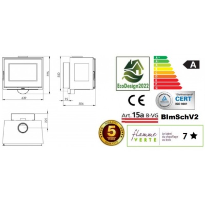 Печь-камин Panadero Java Wall EcoDesign Печь-камин Panadero Java Wall EcoDesign