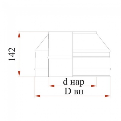 Конус Дымок 0.5 мм с изоляцией, d=300 мм