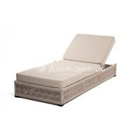 Шезлонг из роупа 4SIS Ривьера Цвет: белый муар, бежевый