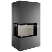 Камин Spartherm Apollon 2L, титан, светлый шамот