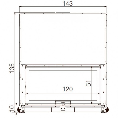 Каминная топка EdilKamin WINDO 120 N, nero Каминная топка EdilKamin WINDO 120 N, nero