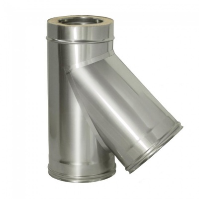 Тройник Дымок 0.8 мм, 45 с изоляцией, d=300 мм