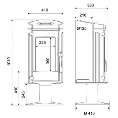 Отопительная печь Supra Lytham Twist 2