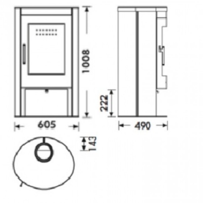 Печь-камин Panadero Oval Печь-камин Panadero Oval