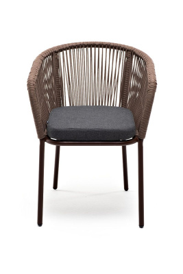 Стул из роупа 4SIS Марсель Цвет: коричневый шагрень, коричневый, темно-серый Стул из роупа 4SIS Марсель Цвет: коричневый шагрень, коричневый, темно-серый