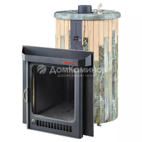 Дровяная печь Ферингер Макси ПФ в облицовке Жадеит+"Окаменевшее дерево", до 38 м³ Дровяная печь Ферингер Макси ПФ в облицовке Жадеит+"Окаменевшее дерево", до 38 м³