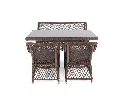 Обеденная группа 4SIS Катания на 4 персоны Цвет: коричневый