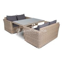 Обеденная группа 4SIS Мокко Цвет: соломенный