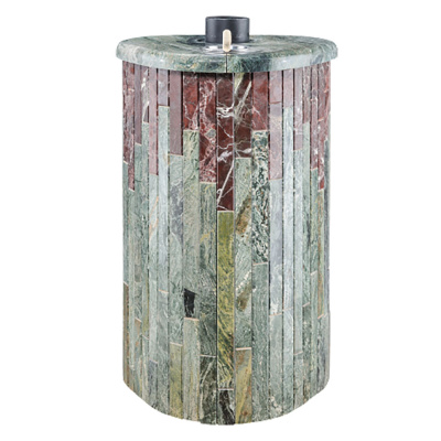 Дровяная печь Ферингер Макси ПФ в облицовке Жадеит+Россо Леванте, до 38 м³ Дровяная печь Ферингер Макси ПФ в облицовке Жадеит+Россо Леванте, до 38 м³