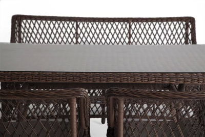 Обеденная группа 4SIS Катания на 4 персоны Цвет: коричневый