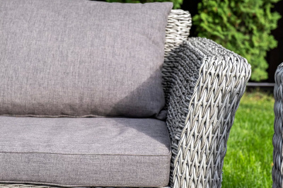 Диван 4SIS Капучино двухместный (гиацинт) Цвет: графит