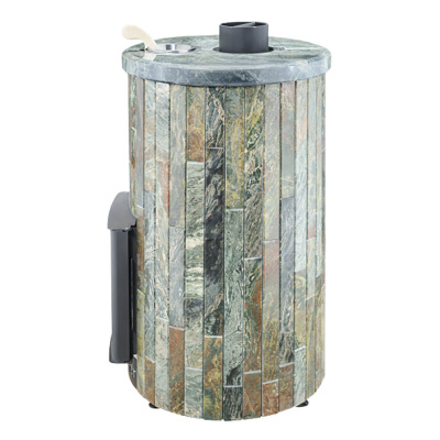 Дровяная печь Ферингер Уют-18 ПФ в облицовке Жадеит наборный, до 18 м³ Дровяная печь Ферингер Уют-18 ПФ в облицовке Жадеит наборный, до 18 м³