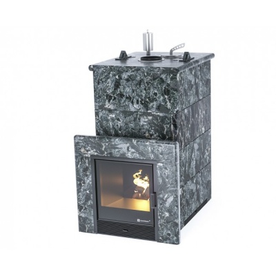 Печь для бани ИзиСтим Геленджик в кожухе из пироксенита сталь AISI 321 Печь для бани ИзиСтим Геленджик в кожухе из пироксенита сталь AISI 321