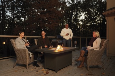 Стол-камин газовый Hampton