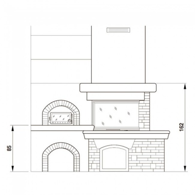 Каминная облицовка Palazzetti Brunico Каминная облицовка Palazzetti Brunico