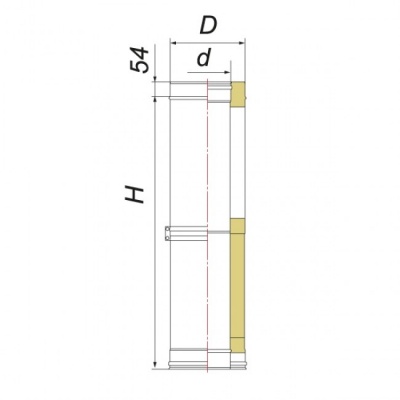 Труба телескопическая Вулкан V50R 275-390 D300/400, нерж 321/304