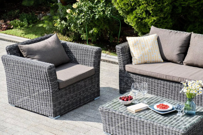 Комплект садовой мебели 4SIS Капучино Цвет: графит