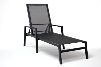 Шезлонг 4SIS Парма Цвет: темно-серый (RAL7024) муар, темно-серый Шезлонг 4SIS Парма Цвет: темно-серый (RAL7024) муар, темно-серый