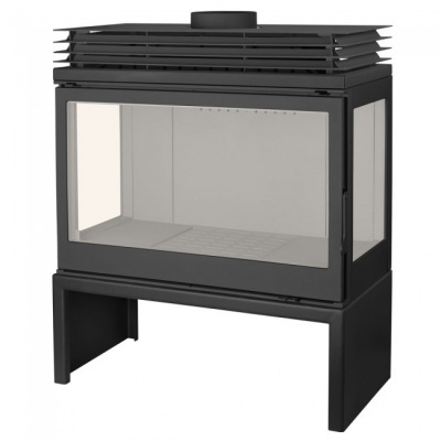 Отопительная печь Liseo Castiron LCI 9 GFLR Stove, два боковых стекла Отопительная печь Liseo Castiron LCI 9 GFLR Stove, два боковых стекла