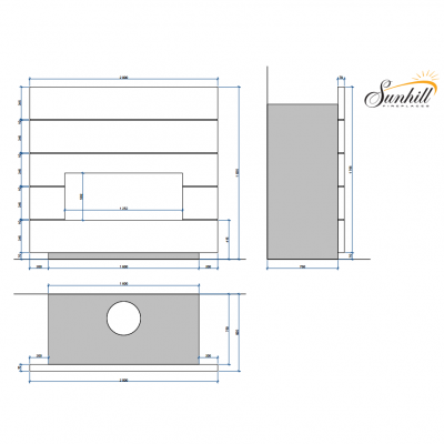 Каминная облицовка Sunhill Lego