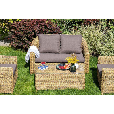Комплект садовой мебели 4SIS Кон Панна (гиацинт) Цвет: соломенный Комплект садовой мебели 4SIS Кон Панна (гиацинт) Цвет: соломенный
