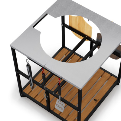 Стол-тележка EBS питмастер база гриля 800 Degrees Outdoor Kitchen Size 80х80 Стол-тележка EBS питмастер база гриля 800 Degrees Outdoor Kitchen Size 80х80