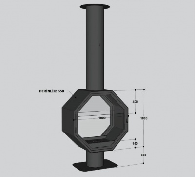Центральный камин Fireline ALTIGEN Центральный камин Fireline ALTIGEN