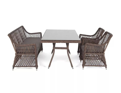 Обеденная группа 4SIS Катания на 4 персоны Цвет: коричневый