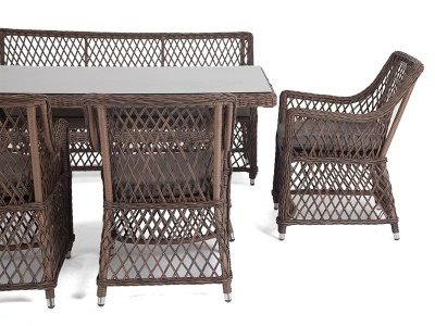 Обеденная группа 4SIS Катания на 6 персон Цвет: коричневый