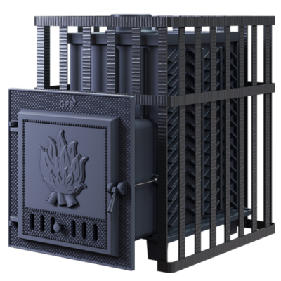 Печь для бани чугунная Гефест ЗК в сетке 30