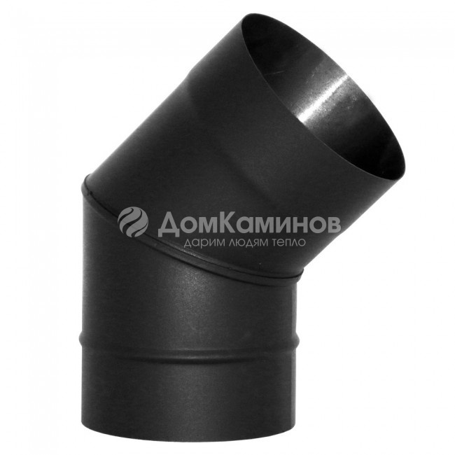 Отвод Вулкан VBR 45 D130, нерж., черный