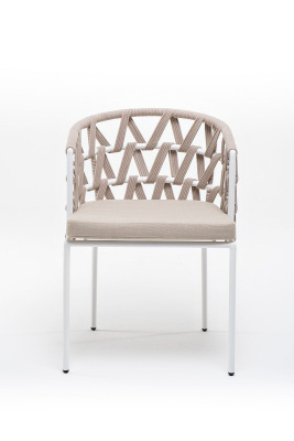 Стул 4SIS Диего из роупа Цвет: белый, бежевый