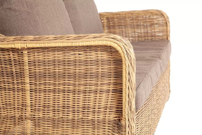 Диван 4SIS Гляссе двухместный Цвет: соломенный