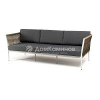 Диван 4SIS Касабланка 3-местный из роупа Цвет: светло-серый (RAL7035) муар, серо-коричневый, серый