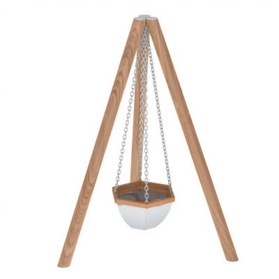 Банный чан 6 граней на бревнах AISI 304 Банный чан 6 граней на бревнах AISI 304