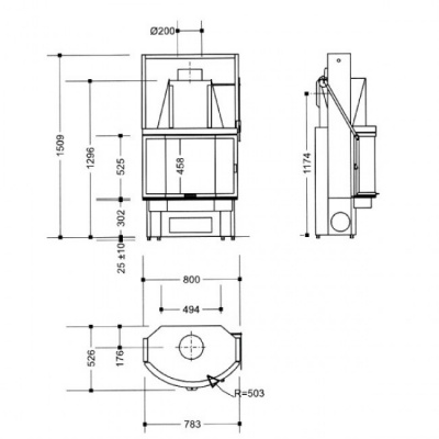 Каминная топка SUPRA Emeraude 1801